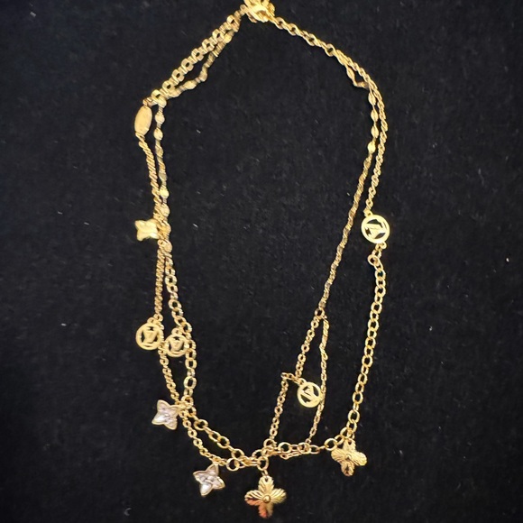 Louis Vuitton Gold Multi-Charm Necklace M61084 LE1224 - Picture 4 of 8